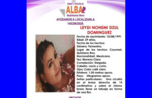 Hallan restos de Leydi Noemí, joven desaparecida en Cozumel