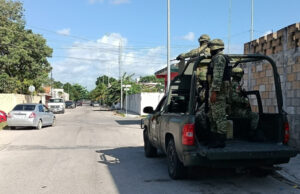 Granada de juguete provoca intenso operativo del Ejército Mexicano en Playa del Carmen