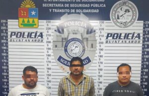 Detienen a tres hombres armados en Playa del Carmen