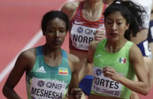 Alma Cortés pasa a la final de mil 500 en el Mundial de Atletismo