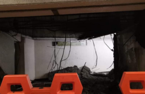 Plafón se desploma en la estación del Metro Balderas