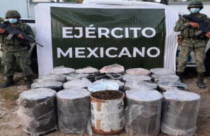 Aseguran camioneta de la Sesa con un cargamento de mariguana,al sur de Quintana Roo