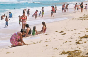 Playas de Cancún reportan recale de sargazo “muy bajo”