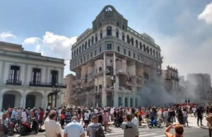 Se registra fuerte explosión en hotel Saratoga, en La Habana, Cuba
