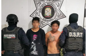 Policías detienen a dos medios hermanos por intento de asalto con arma blanca en Kanasín