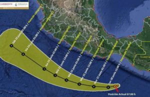 Depresión Tropical Cecilia ocasionará lluvias en la Península de Yucatán