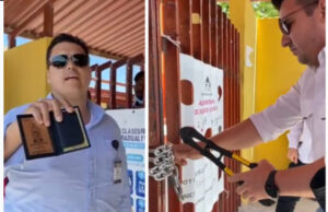 Desconocidos cierran una casilla con cadenas y candados en Tamaulipas