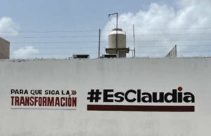 Cancún amanece con bardas pintadas a favor de Claudia Sheinbaum