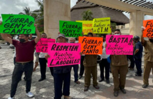 Protestan trabajadores del Hotel Gran Park Royal en Cozumel por despidos injustificados