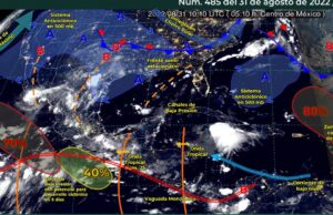 Se aproxima nueva onda tropical a la Península de Yucatán