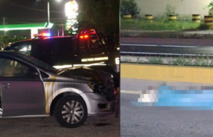 Hombre muere arrollado por auto y tráiler en la salida Mérida-Cancún