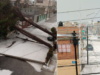 Intensa granizada sorprende en Puebla, derriba árboles e inunda calles